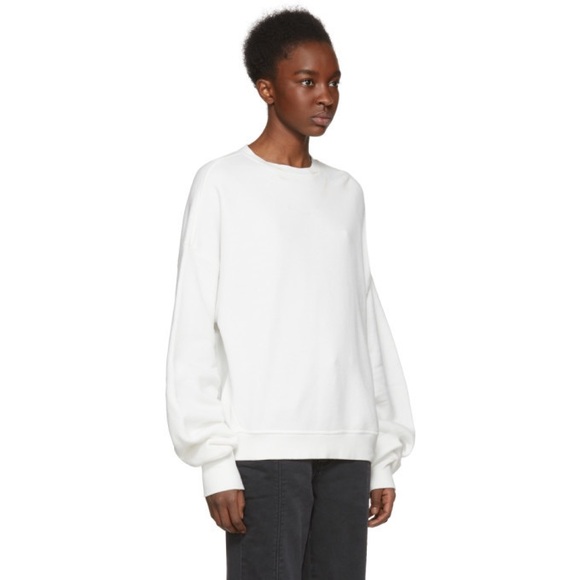 R13 Pleated Sleeve Sweatshirt. Size small - Picture 2 of 9